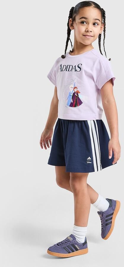 Adidas Originals ' Frozen T-Shirt Shorts Set Children Paars - Foto 7