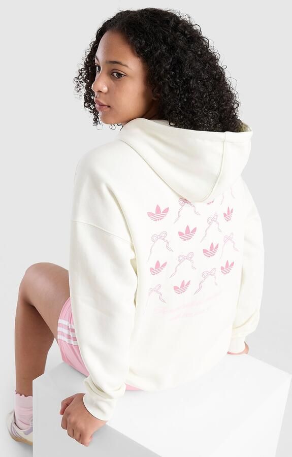Adidas Originals ' Graphic Bow Hoodie Junior Wit Kind Wit