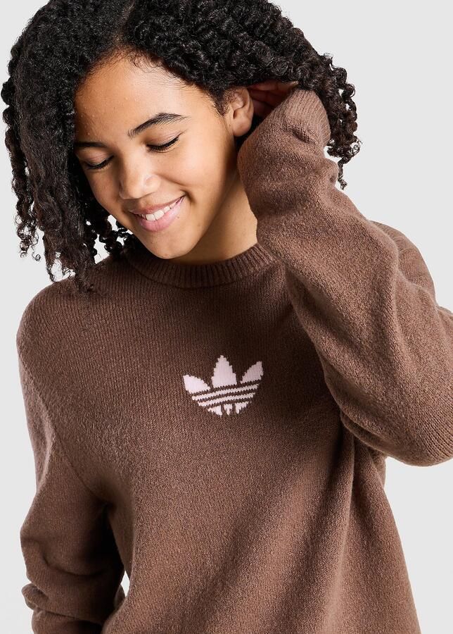 Adidas Originals ' Knit Crew Sweatshirt Junior Bruin Kind Bruin