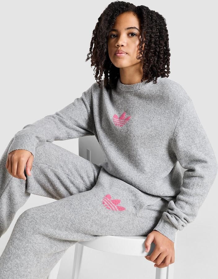 Adidas Originals ' Knit Crew Sweatshirt Junior Grijs Kind Grijs