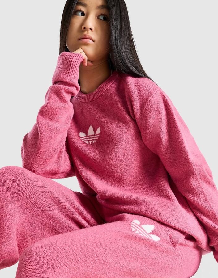 Adidas Originals ' Knit Crew Sweatshirt Junior Roze Kind Roze
