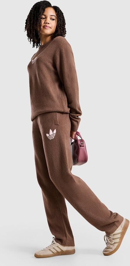 Adidas Originals ' Knit Wide Leg Joggers Junior Grijs Kind Grijs