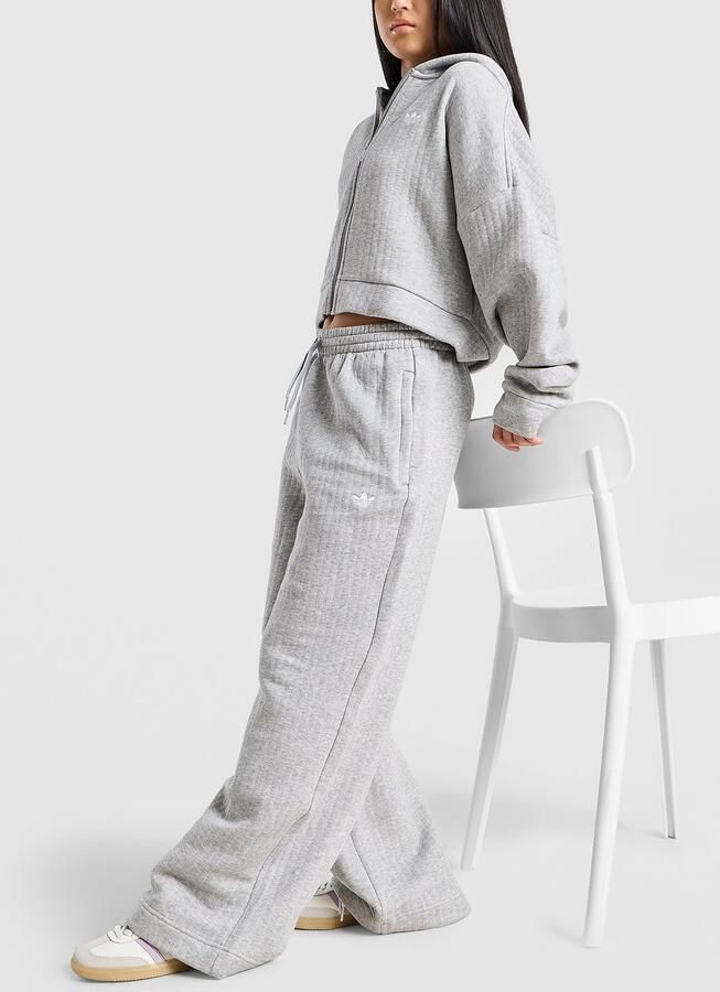 Adidas Originals ' Ribbed Wide Leg Joggers Junior Grijs Kind Grijs