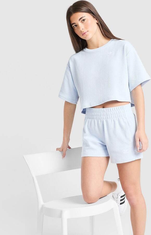 Adidas Originals ' Waffle Shorts Junior Blauw Kind Blauw