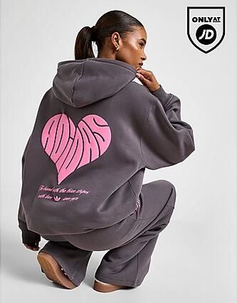 Adidas Originals Heart Hoodie Grey- Dames Grey