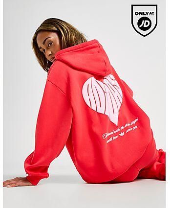 Adidas Originals Heart Hoodie Red- Dames Red