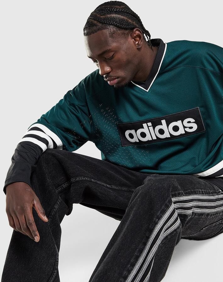 Adidas Originals Hockey Jersey Men Longsleeves groen Maat XL Kleding