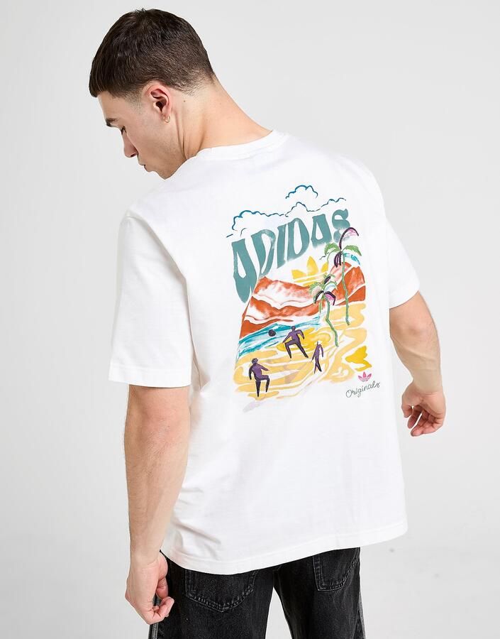 Adidas Originals Island Graphic T-Shirt Wit- Heren Wit