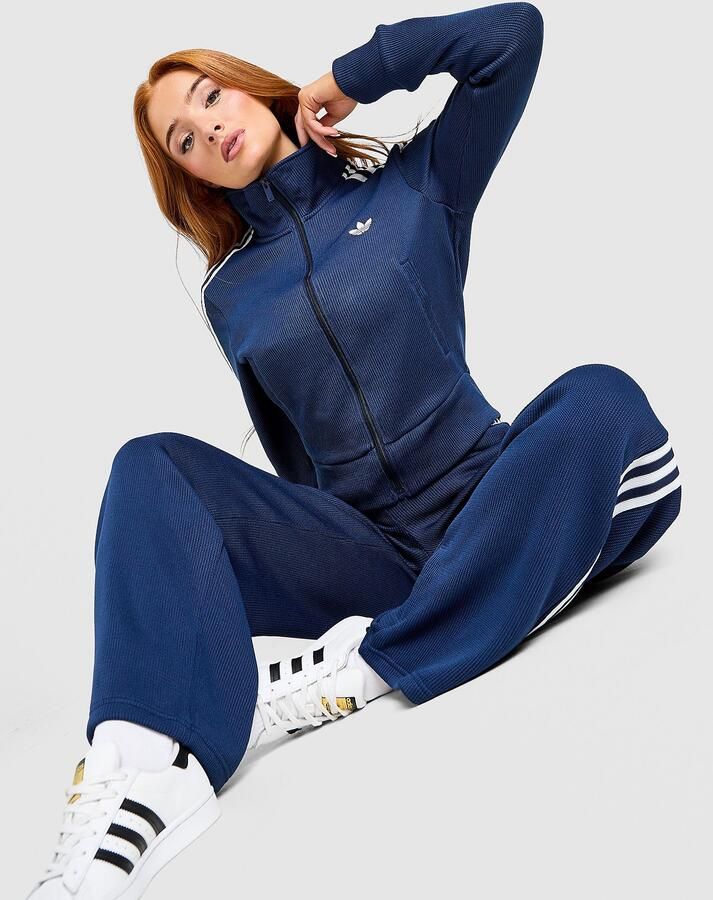 Adidas Originals Knit Firebird Track Top Blauw- Dames Blauw