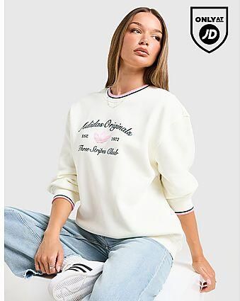 Adidas Originals Leisure Club Crew Sweatshirt Crème- Dames Crème - Foto 2