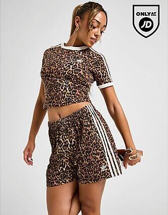 Adidas Originals Leopard Firebird Shorts Black- Dames Black