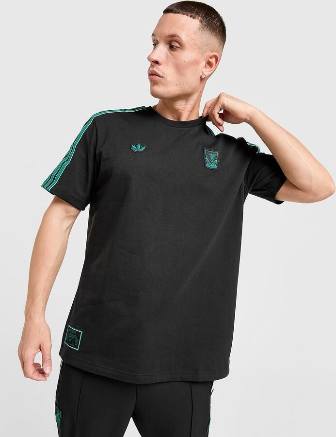 Adidas Originals Liverpool FC Icons T-Shirt Zwart- Heren Zwart