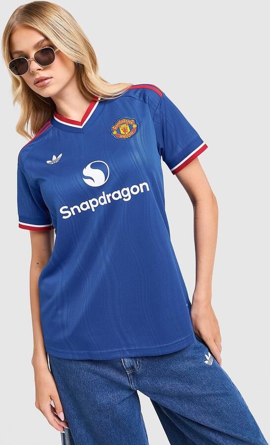 Adidas Originals Manchester United FC 2026 27 Away Shirt Dames Blauw- Dames Blauw