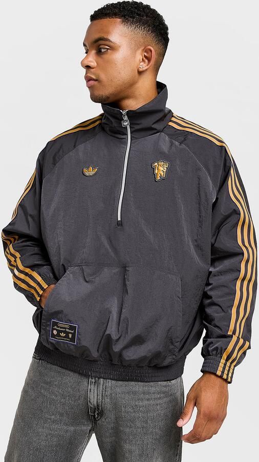 Adidas Originals Manchester United FC Icon Jacket Zwart- Heren Zwart - Foto 7