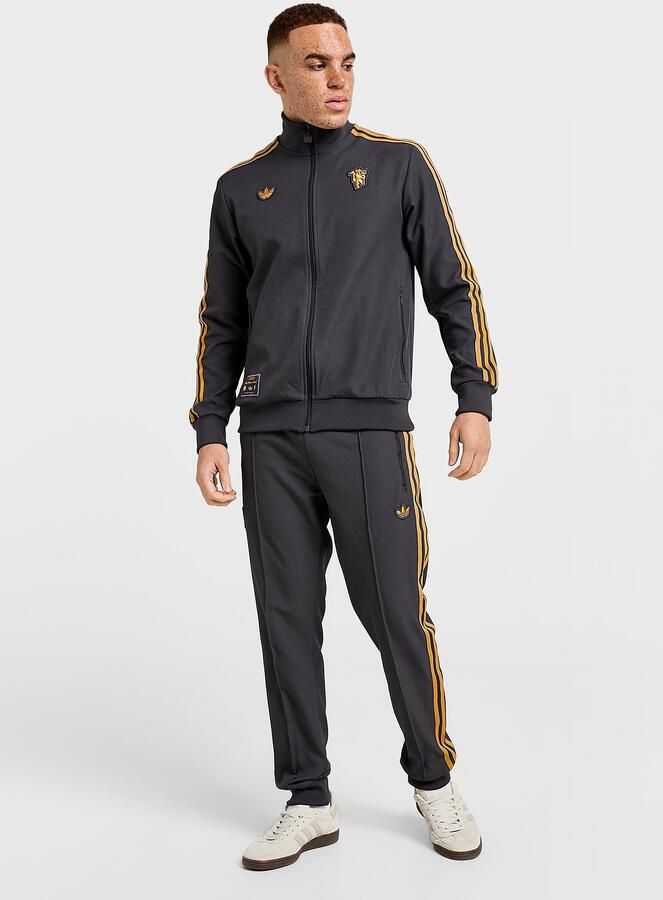 Adidas Originals Manchester United FC Icons Track Pants Zwart- Heren Zwart - Foto 7