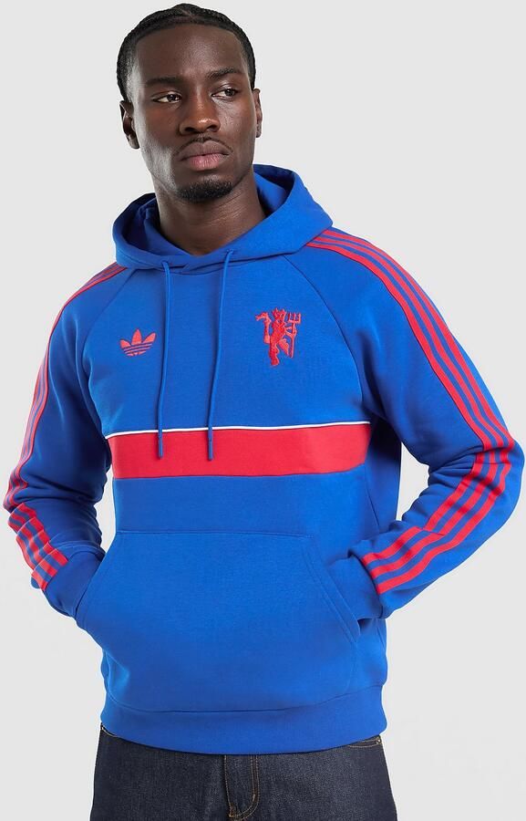 Adidas Originals Manchester United FC OG Hoodie Blauw- Heren Blauw