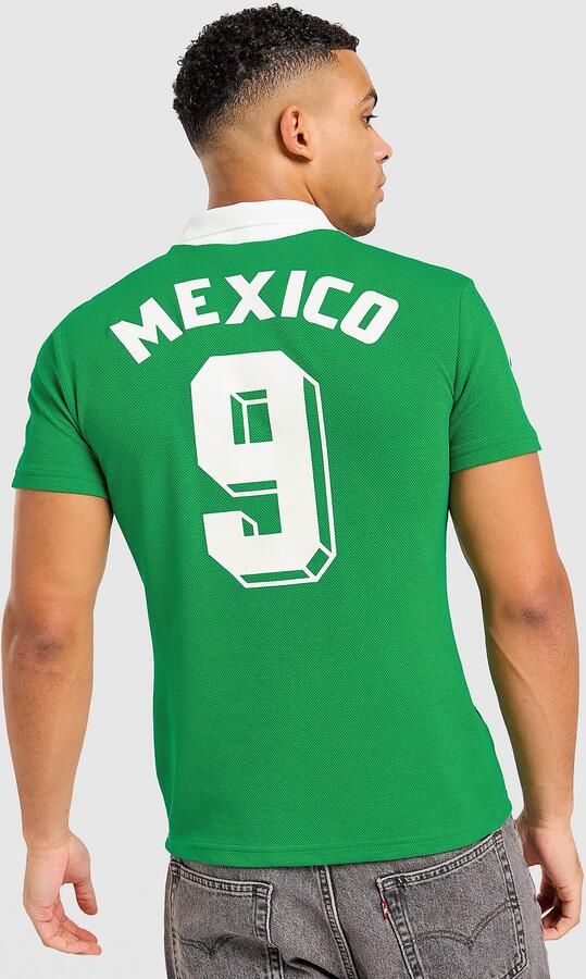 Adidas Originals Mexico '86 #9 Retro Home Shirt Groen- Groen - Foto 7