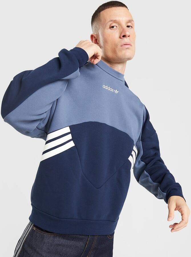Adidas Originals Munich 93 Crew Sweatshirt Blauw- Heren Blauw