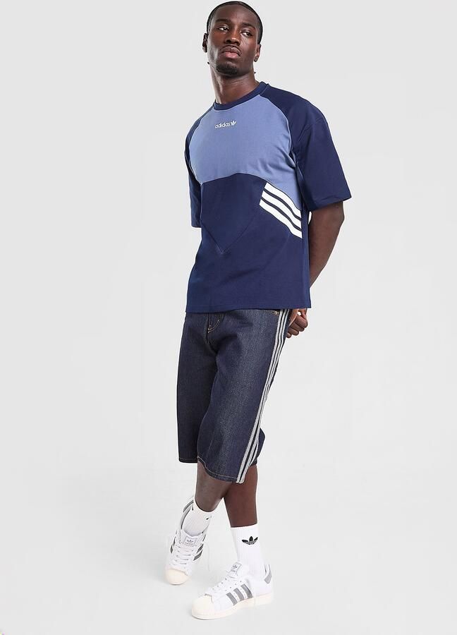 Adidas Originals Munich 93 T-Shirt Blauw- Heren Blauw