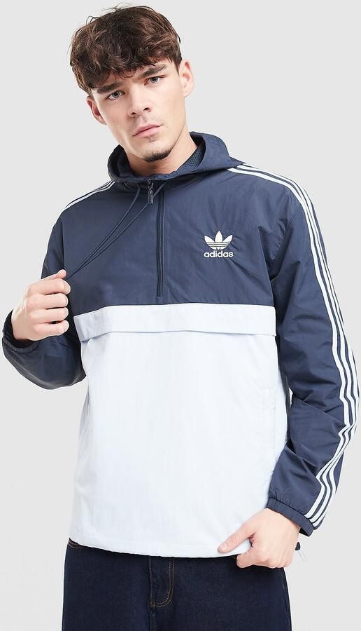 Adidas Originals Overhead Retro Windbreaker Blauw- Heren Blauw