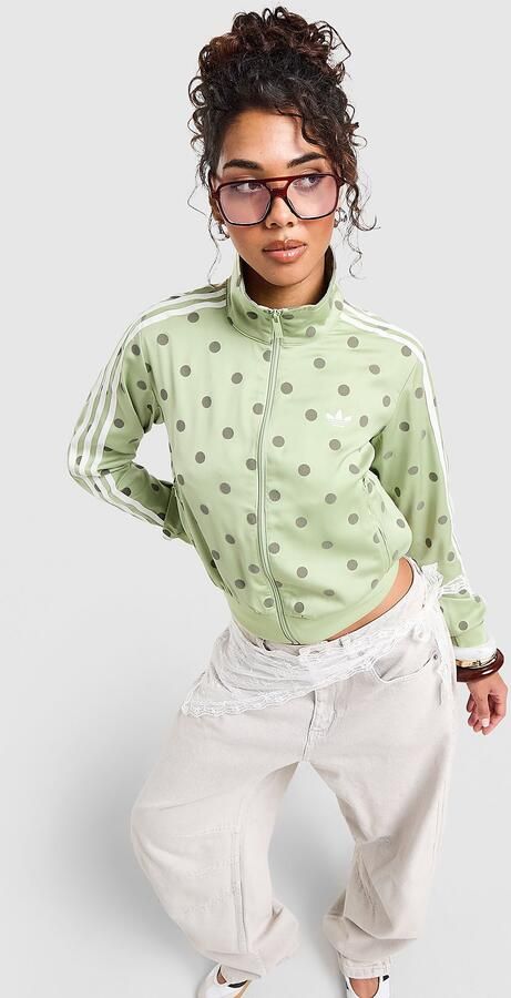 Adidas Originals Polka Dot Firebird Track Top Groen- Dames Groen