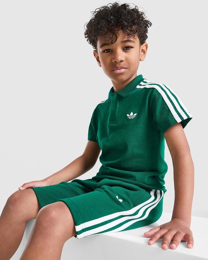 Adidas Originals Polo Shirt Shorts Set Children Groen Kind Groen