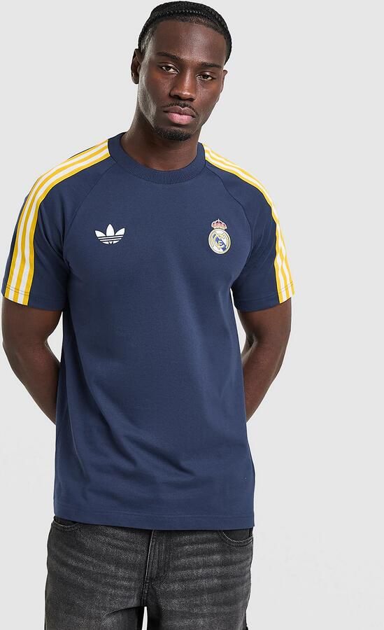 Adidas Originals Real Madrid OG T-Shirt Blauw- Heren Blauw
