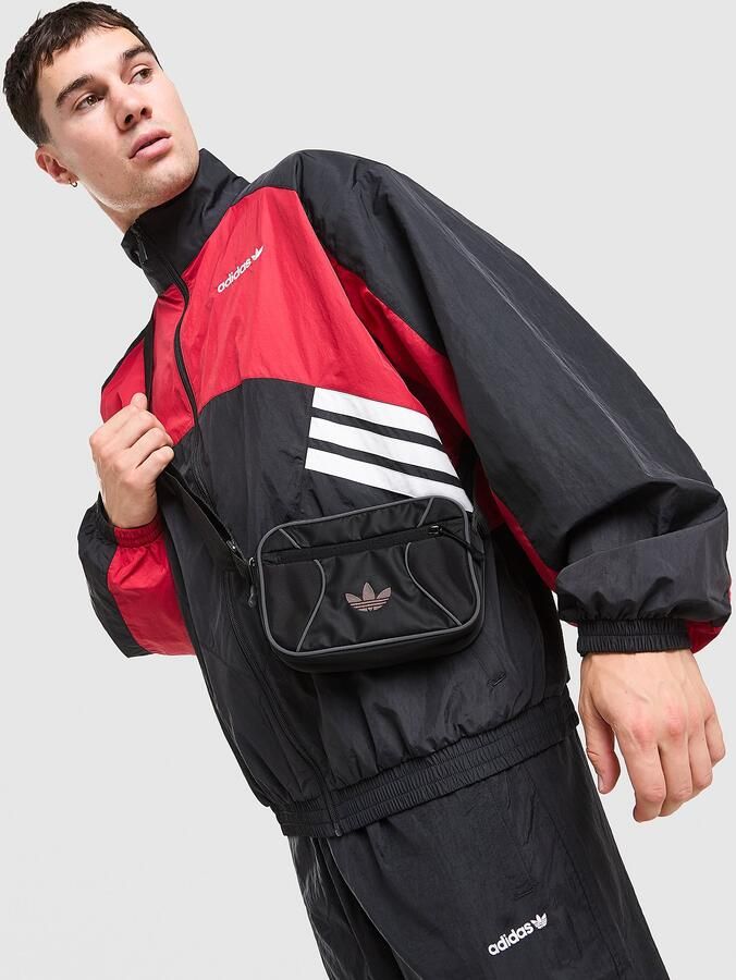 Adidas Originals Reflective Trefoil Messenger Bag Zwart