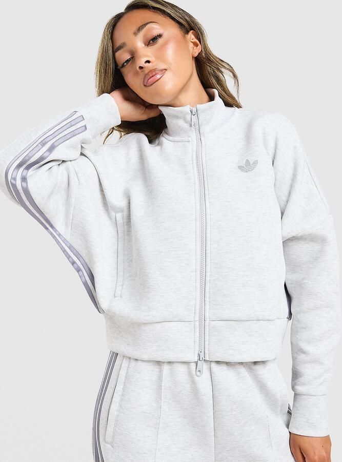 Adidas Originals Spacer Full Zip Track Top Grijs- Dames Grijs