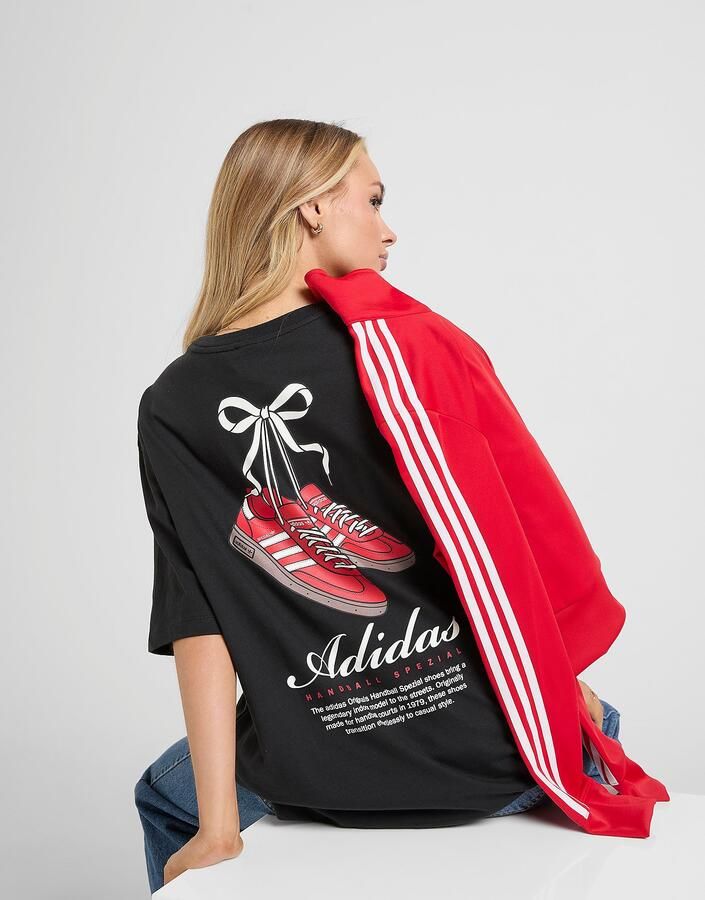 Adidas Originals Spezial Bow T-Shirt Zwart- Dames Zwart