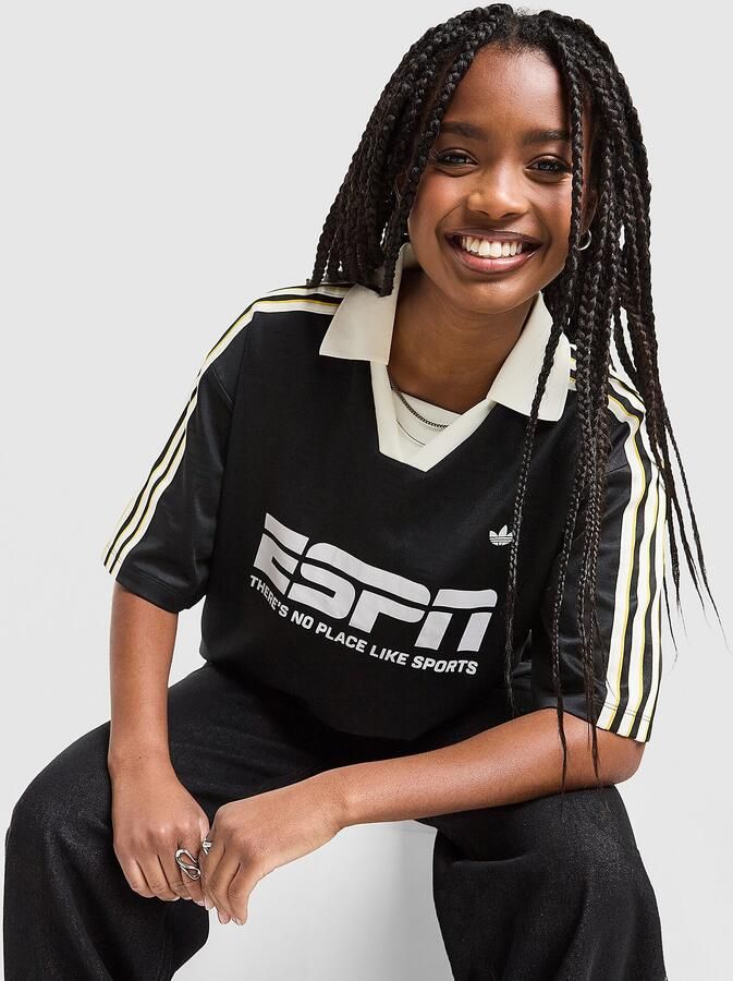 Adidas Originals Sponsor Football T-Shirt Zwart- Dames Zwart