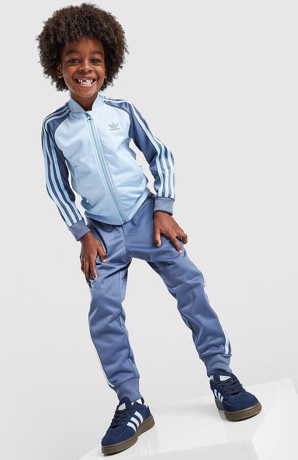 Adidas Originals SST Colour Block Tracksuit Children Blauw