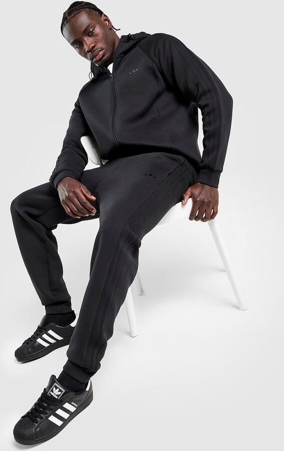 Adidas Originals SST Spacer Cuffed Joggers Zwart- Heren Zwart