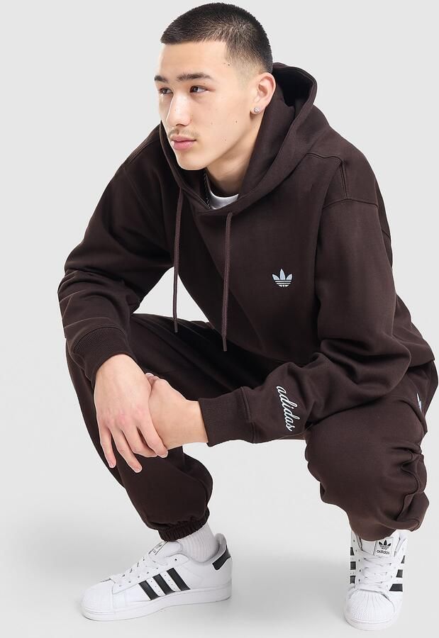 Adidas Originals Stack Hoodie Bruin- Heren Bruin