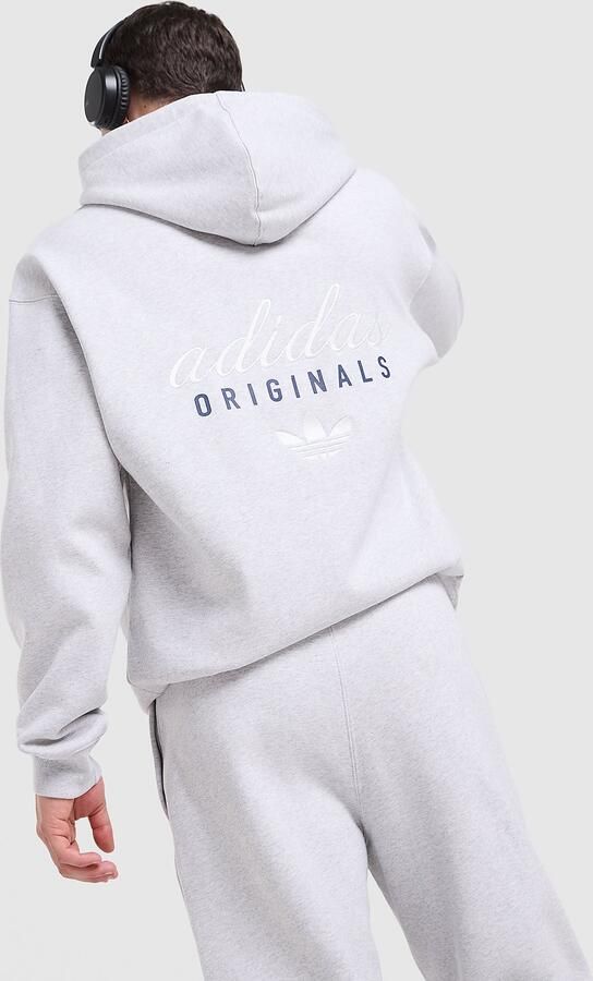 Adidas Originals Stack Logo Hoodie Grijs- Heren Grijs