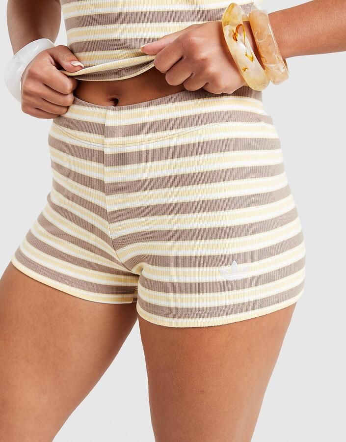 Adidas Originals Stripe Micro Shorts Oranje- Dames Oranje