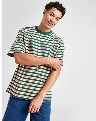 Adidas Originals Stripe T-Shirt Green- Heren Green