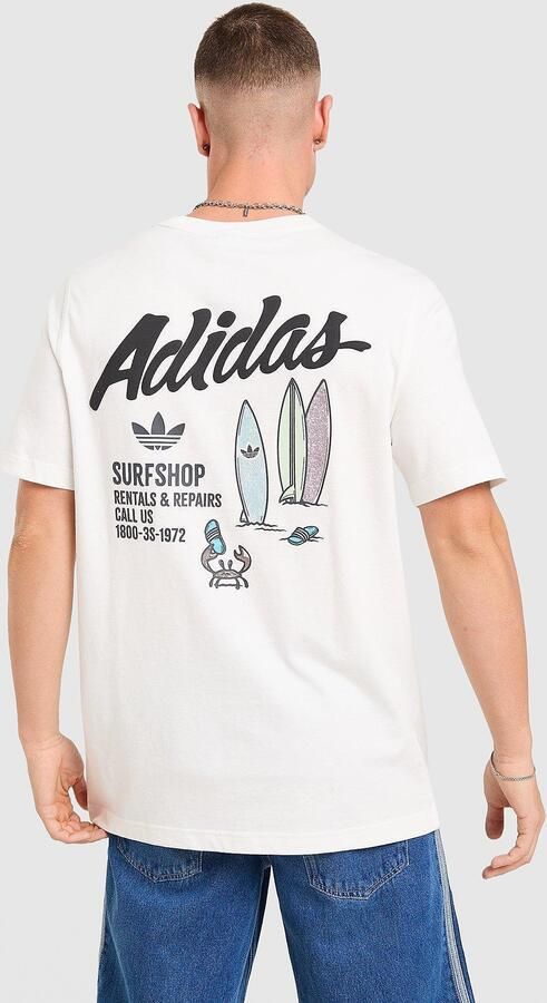 Adidas Originals Surf T-Shirt Wit- Heren Wit