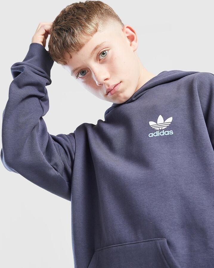 Adidas Originals Tonal Hoodie Junior Blauw Kind Blauw