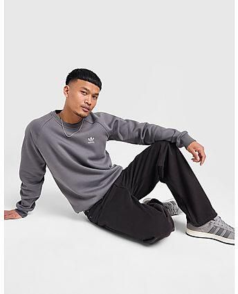 Adidas Originals Trefoil Essential Crew Sweater Heren Charcoal- Heren Charcoal