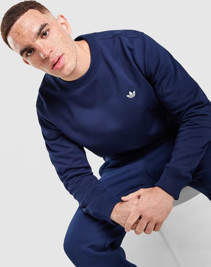Adidas Originals Trefoil Essential Crew Sweatshirt Blauw- Heren Blauw - Foto 2