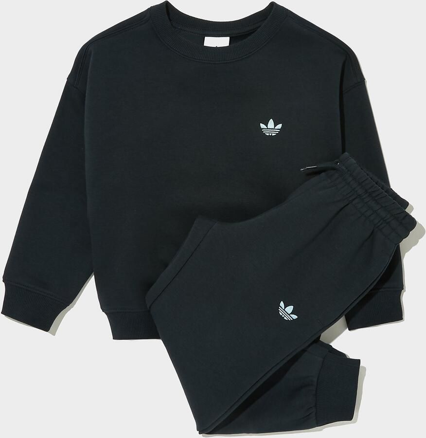 Adidas Originals Trefoil Essential Crew Tracksuit Children Blauw