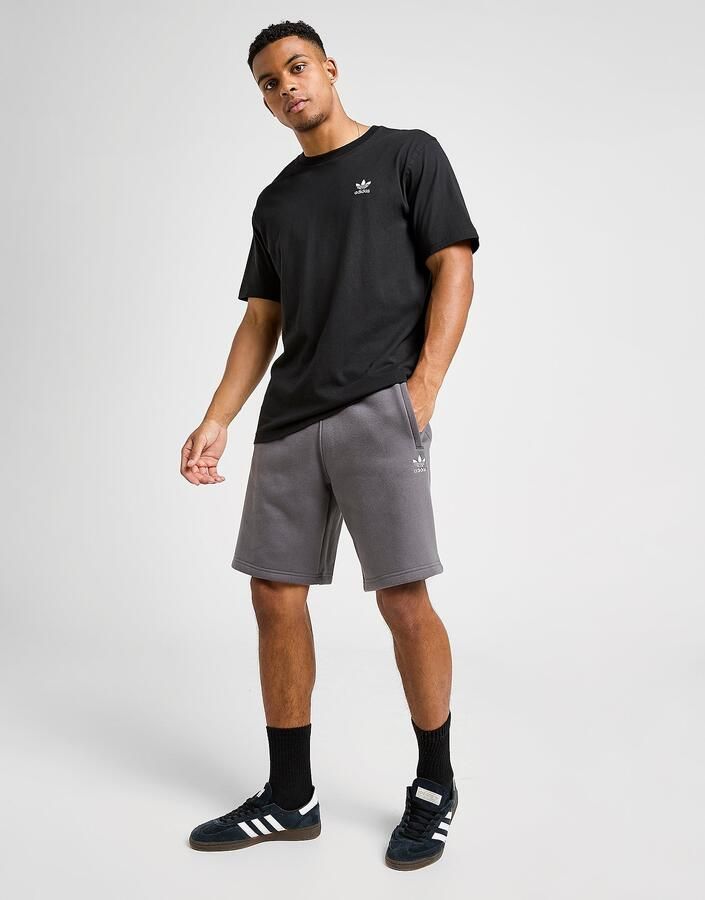 Adidas Originals Trefoil Essential Fleece Shorts Grijs- Heren Grijs