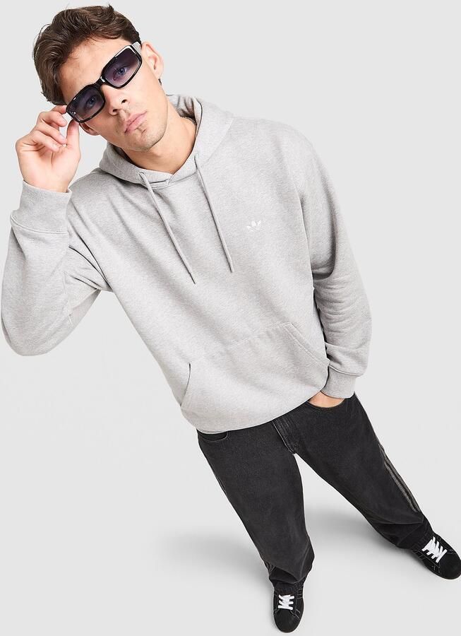 Adidas Originals Trefoil Essentials Loose Hoodie Grijs- Heren Grijs