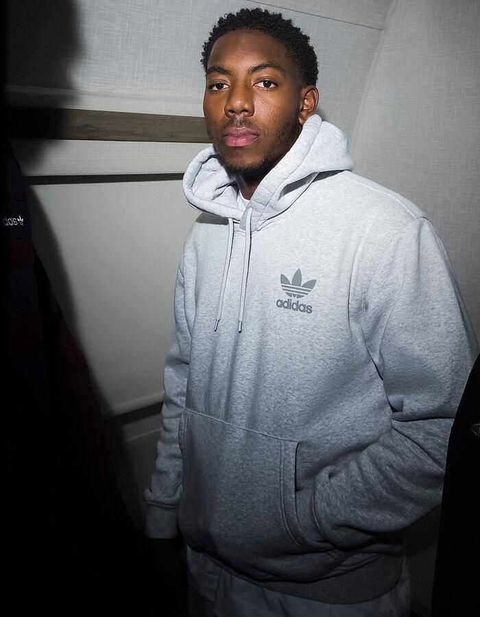 Adidas Originals Trefoil Hoodie Grijs- Heren Grijs