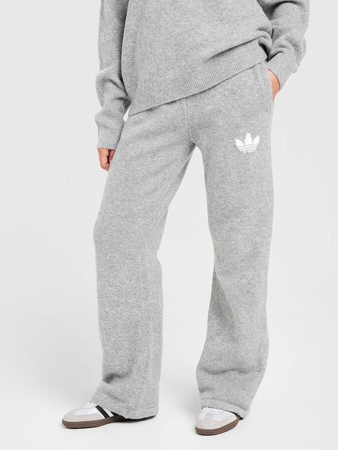 Adidas Originals Trefoil Knit Joggers Grijs- Dames Grijs