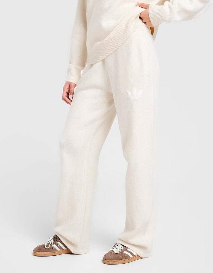 Adidas Originals Trefoil Knit Joggers Wit- Dames Wit - Foto 3