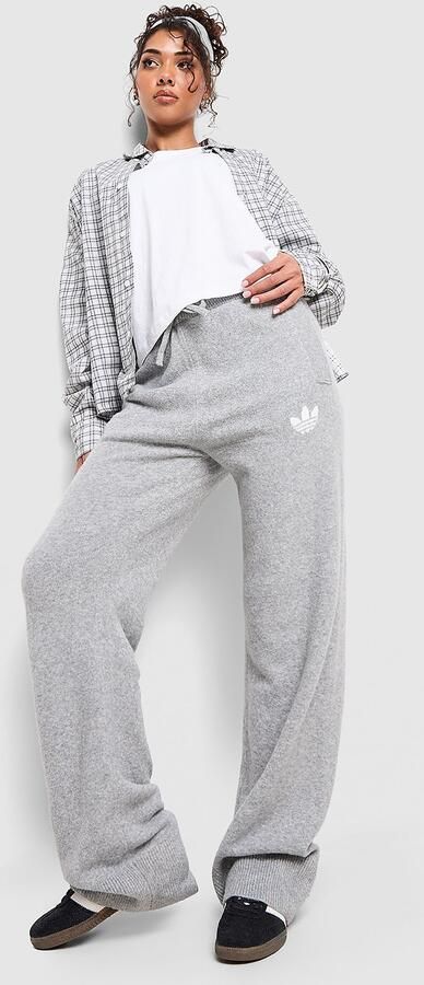 Adidas Originals Trefoil Knitted Joggers Grijs- Dames Grijs