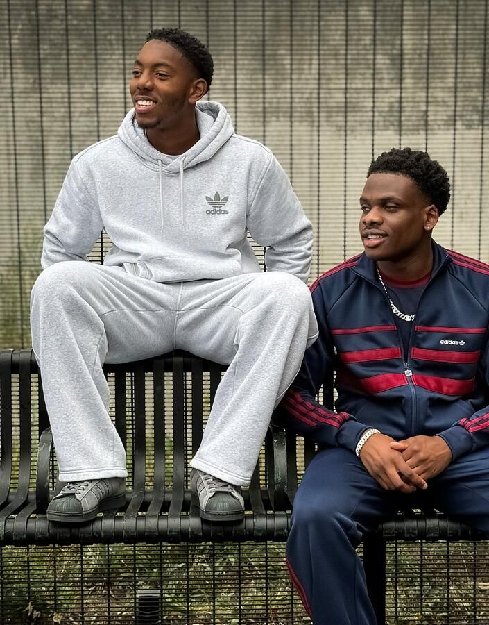 Adidas Originals Trefoil Open Hem Joggers Grijs- Heren Grijs