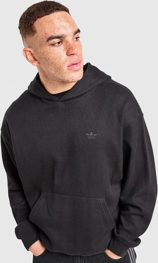 Adidas Originals Waffle Hoodie Zwart- Heren Zwart